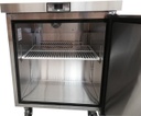 Refrigerador horizontal de 260 litros en acero inoxidable con compresor Embraco