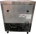 Refrigerador horizontal de 260 litros en acero inoxidable con compresor Embraco