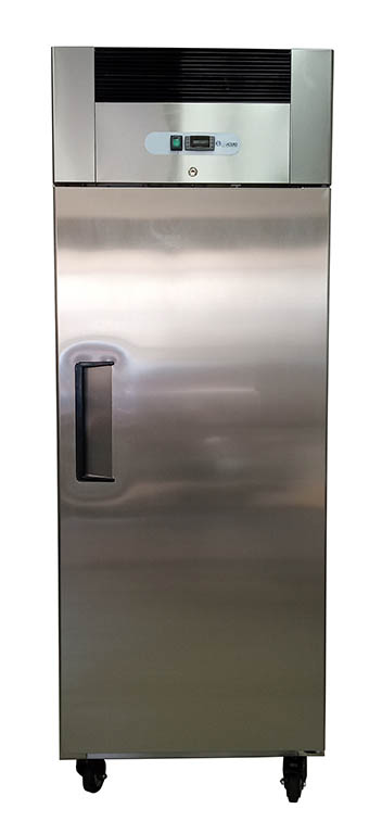 Refrigerador vertical de 500 litros en acero inoxidable con compresor Embraco 