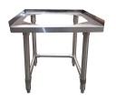Base para equipos de sobreponer en acero inoxidable