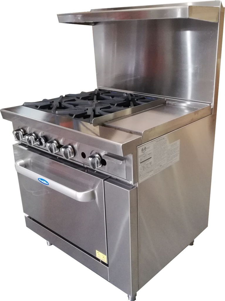 Cocina eléctrica GT c/horno multifuncional c/Grill con 4 placas- Mod.  CFM4-68ET