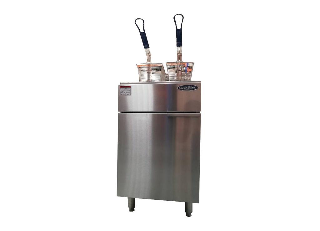 Freidora Automatica A Gas 35 Lts Acero Inox Zona Fria Yac