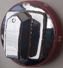 Perilla cromada para crepera