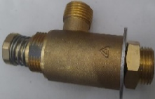 Valvula de paso para gas para crepera