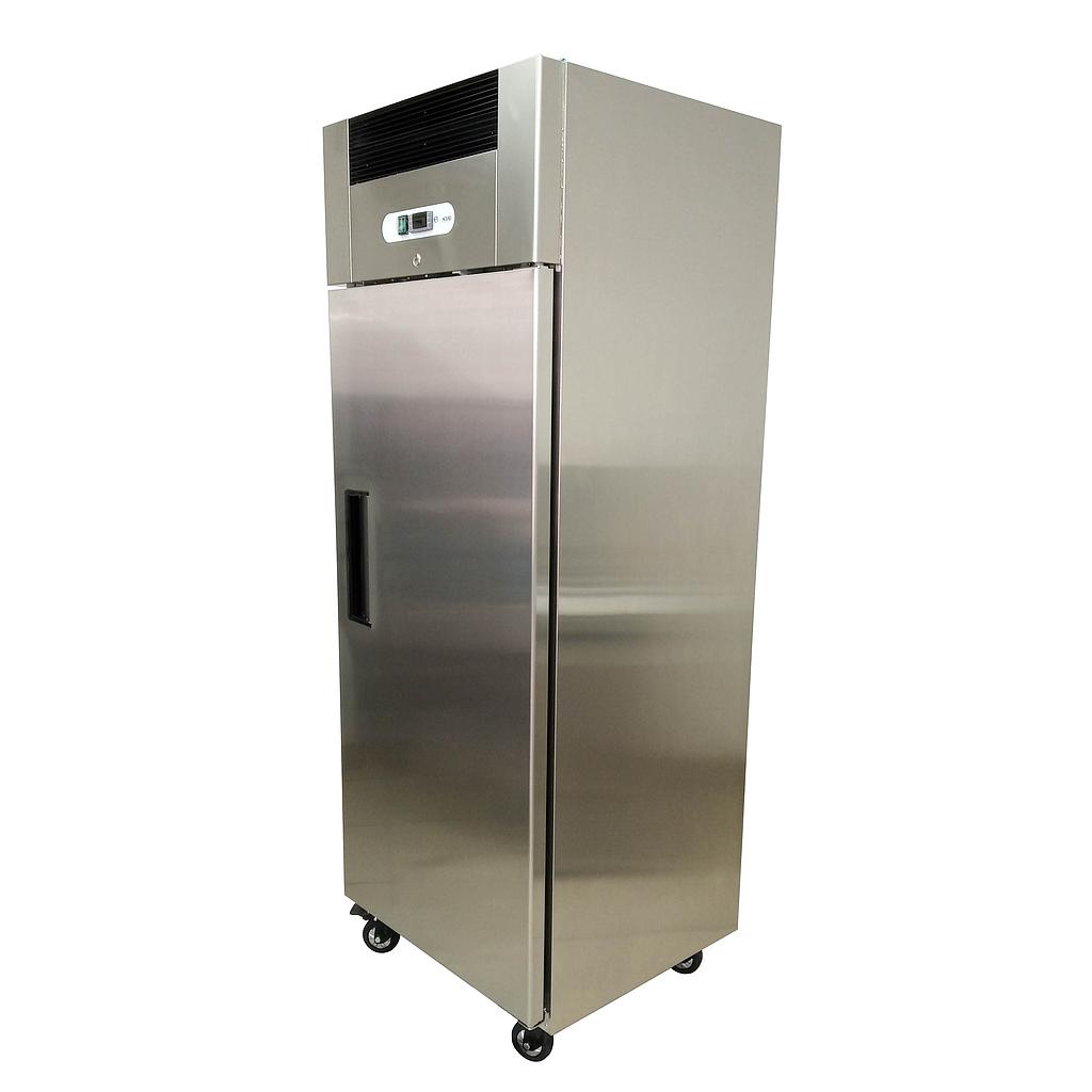 Refrigerador vertical en acero inoxidable con compresor Embraco