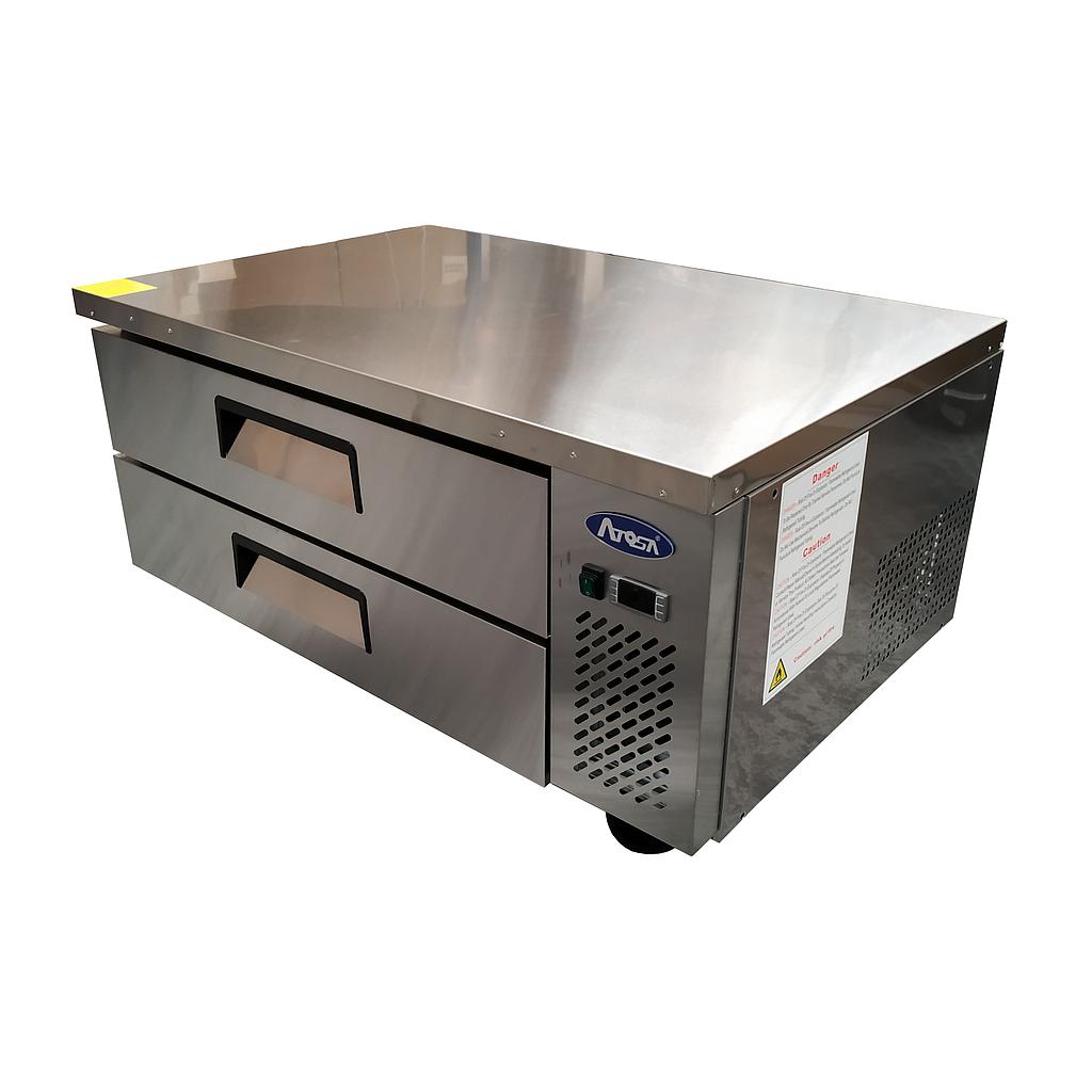 Base refrigerada para chef en acero inoxidable