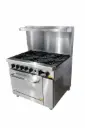 Estufa estilo americana con hornillas y horno