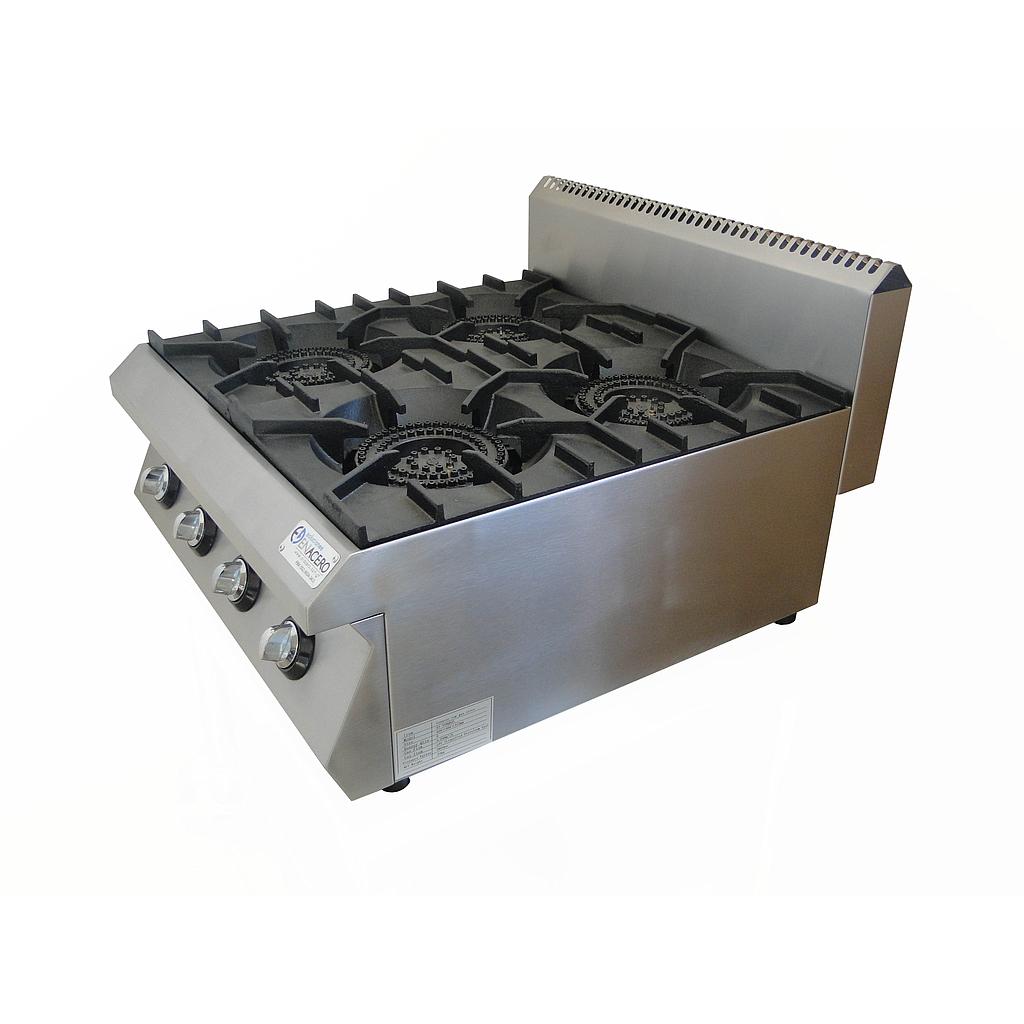 Estufa 4 quemadores sin horno