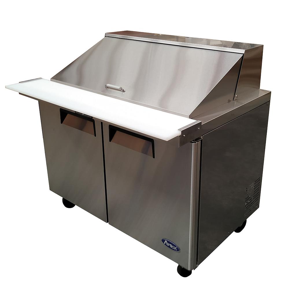 Mesa fría para preparación de comida en acero inoxidable de 390 Litros con compresor Embraco