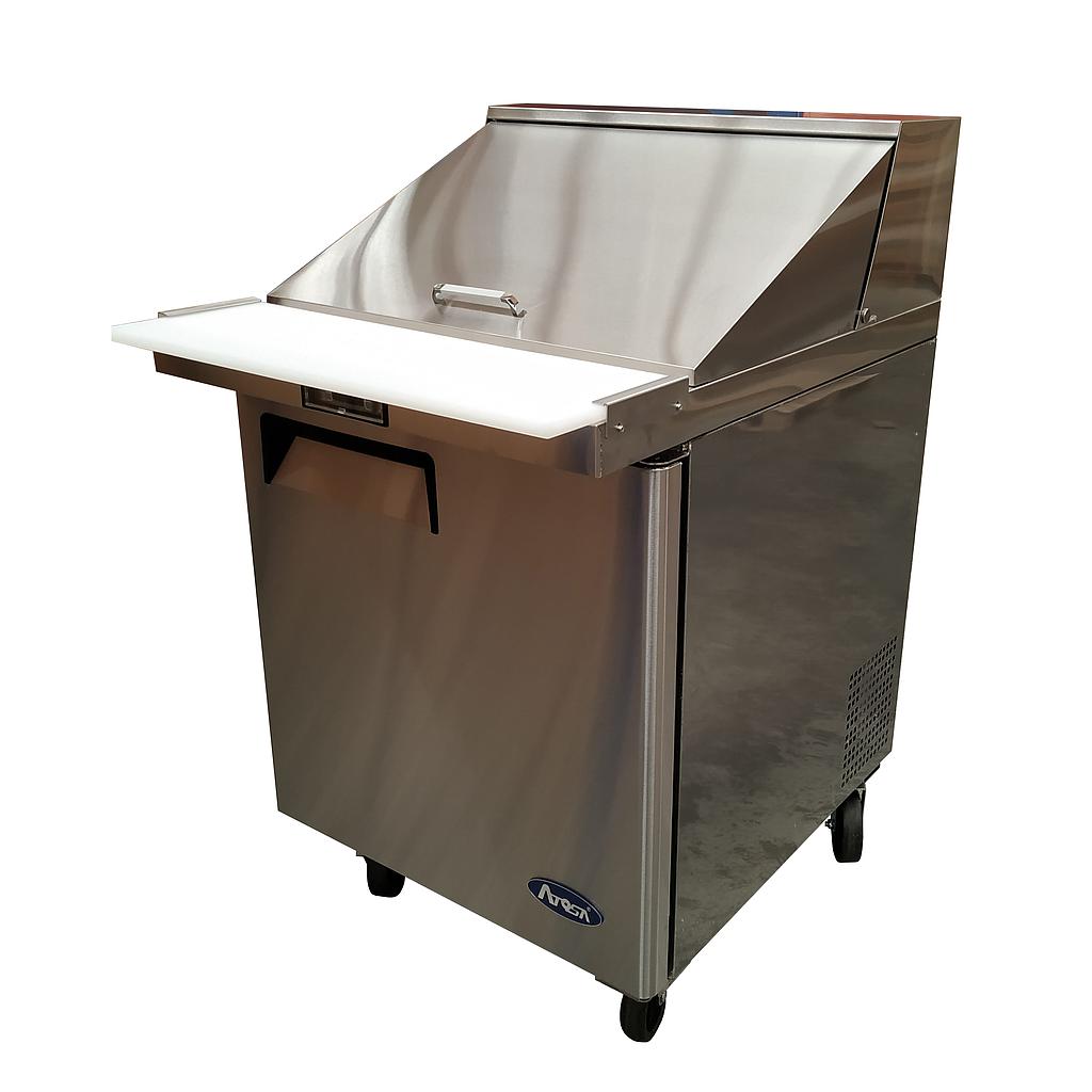 Mesa fría para preparación de comida en acero inoxidable de 200 Litros con compresor Embraco