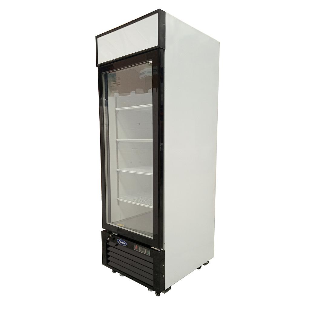 Refrigerador vertical con puertas de vidrio