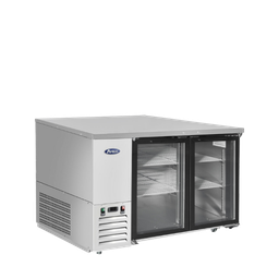 Refrigerador contrabarra con puertas de vidrio